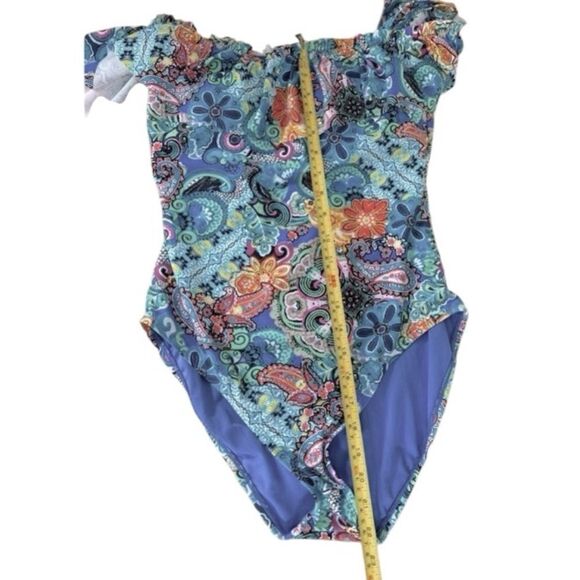 Bleu Rod Beattie Let Loose! Off The Shoulder Banded Mio One Piece Swimsuit - Picture 8 of 10